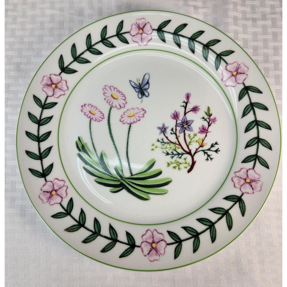 I. GODINGER & CO. Bontanical Butterfly Dragonfly 10.5" Dinner Plate